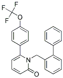 1-(1,1'-BIPHENYL-2-YLMETHYL)-6-[4-(TRIFLUOROMETHOXY)PHENYL]PYRIDIN-2(1H)-ONE 结构式