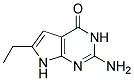 2-AMINO-6-ETHYL-3,7-DIHYDRO-PYRROLO[2,3-D]PYRIMIDIN-4-ONE 结构式