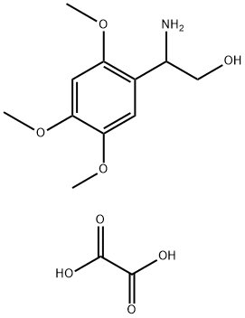 2-Amino-2-(2,4,5-trimethoxyphenyl)ethanol oxalate 结构式