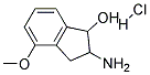 2-AMINO-4-METHOXY-INDAN-1-OL HYDROCHLORIDE 结构式