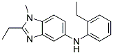 (2-ETHYL-1-METHYL-1H-BENZOIMIDAZOL-5-YL)-(2-ETHYL-PHENYL)-AMINE 结构式