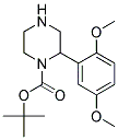 2-(2,5-DIMETHOXY-PHENYL)-PIPERAZINE-1-CARBOXYLIC ACID TERT-BUTYL ESTER 结构式