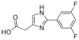 [2-(3,5-DIFLUOROPHENYL)-IMIDAZOL-4-YL]-ACETIC ACID 结构式