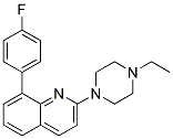 2-(4-ETHYLPIPERAZIN-1-YL)-8-(4-FLUOROPHENYL)QUINOLINE 结构式