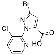 1-(3-CHLORO-2-PYRIDYL)-3-BROMO-5-PYRAZOLE CARBOXYLIC ACID 结构式
