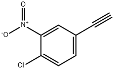 1-氯-4-乙炔基-2-硝基苯 结构式