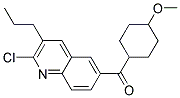 (2-CHLORO-3-PROPYL-QUINOLIN-6-YL)-(4-METHOXY-CYCLOHEXYL)-METHANONE 结构式