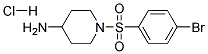 1-(4-BROMO-BENZENESULFONYL)-PIPERIDIN-4-YLAMINE HYDROCHLORIDE 结构式