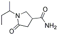 1-sec-Butyl-5-oxopyrrolidine-3-carboxamide 结构式