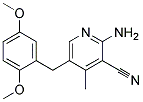 2-AMINO-3-CYANO-4-METHYL-5-(2,5-DIMETHOXYBENZYL)PYRIDINE 结构式