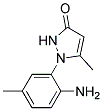 1-(2-AMINO-5-METHYLPHENYL)-5-METHYL-PYRAZOL-3-ONE 结构式