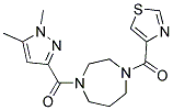 1-[(1,5-DIMETHYL-1H-PYRAZOL-3-YL)CARBONYL]-4-(1,3-THIAZOL-4-YLCARBONYL)-1,4-DIAZEPANE 结构式