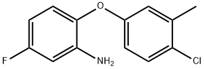 2-(4-CHLORO-3-METHYLPHENOXY)-5-FLUOROPHENYLAMINE 结构式