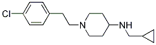 1-[2-(4-CHLOROPHENYL)ETHYL]-N-(CYCLOPROPYLMETHYL)PIPERIDIN-4-AMINE 结构式