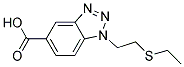 1-(2-ETHYLSULFANYL-ETHYL)-1H-BENZOTRIAZOLE-5-CARBOXYLIC ACID 结构式