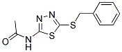 2-ACETAMIDO-5-BENZYLTHIO-1,3,4-THIADIAZOLE 结构式