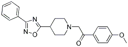 1-(4-METHOXYPHENYL)-2-[4-(3-PHENYL-1,2,4-OXADIAZOL-5-YL)PIPERIDIN-1-YL]ETHANONE 结构式