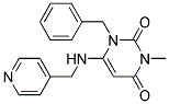 1-BENZYL-3-METHYL-6-[(PYRIDIN-4-YLMETHYL)AMINO]PYRIMIDINE-2,4(1H,3H)-DIONE 结构式