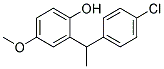 2-[1-(4-CHLORO-PHENYL)-ETHYL]-4-METHOXY-PHENOL 结构式