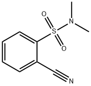 2-氰基-N,N-二甲基苯磺酰胺 结构式