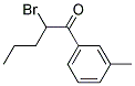 2-BROMO-1-M-TOLYL-PENTAN-1-ONE 结构式