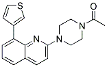 2-(4-Acetylpiperazin-1-yl)-8-(3-thienyl)quinoline 结构式