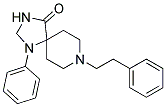 1-PHENYL-8-(2-PHENYLETHYL)-1,3,8-TRIAZASPIRO[4.5]DECAN-4-ONE 结构式