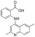 2-[(2,6-DIMETHYLQUINOLIN-4-YL)AMINO]BENZOIC ACID 结构式