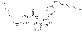 双(4-庚氧基苯甲酸)-2-氯对苯二酯 结构式