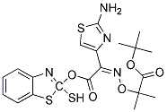 2-Mercaptobenzothiazolyl (Z)-2-(2-Aminothiazole-4-Yl)-2-(2-Tert-Butoxycarbonylprop-2-Oxyimino)Acetate 结构式