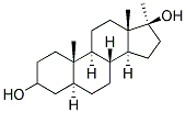 17alpha-Mthyl-5alpha-Androstane-3,17-Diol 结构式
