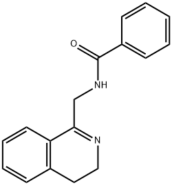 1-(Benzoylamino)Methyl-3,4-Dihydro-Iso-Quinoline 结构式