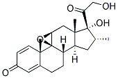 16alpha-methyl 9beta,11beta-epoxy 17alpha,21-dihydroxypregna 1,4-diene 3,20-dione 结构式