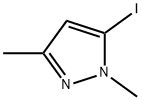 1,3-Dimethyl-5-iodopyrazole 结构式