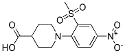 1-[2-(Methylsulphonyl)-4-nitrophenyl]piperidine-4-carboxylic acid 结构式