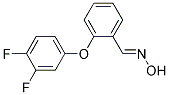 2-(3,4-Difluorophenoxy)benzenecarboxaldehyde oxime 结构式