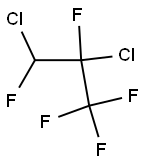 1,2-Dichloro-1,2,3,3,3-pentafluoropropane 结构式
