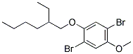 1,4-二溴-2-(2-乙基己氧基)-5-甲氧基苯 结构式