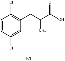 2,5-DICHLORO-DL-PHENYLALANINE HYDROCHLORIDE 结构式