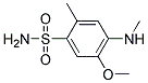 2-methyl-4-amino-5-methoxy-N-methylbenzene sulfonamide 结构式