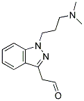 [1-(3-DIMETHYLAMINO-PROPYL)-1H-INDAZOL-3-YL]-ACETALDEHYDE 结构式