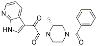 1-((R)-4-BENZOYL-2-METHYL-PIPERAZIN-1-YL)-2-(1H-PYRROLO[2,3-B]PYRIDIN-3-YL)-ETHANE-1,2-DIONE 结构式