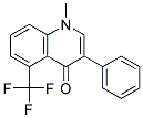 1-METHYL-3-PHENYL-5-TRIFLUOROMEHTYL-1H-QUINOLIN-4-ONE 结构式
