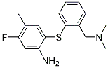 2-[(2-AMINO-4-FLUORO-5-METHYLPHENYL)THIO]-N,N-DIMETHYLBENZENEMETHANAMINE 结构式