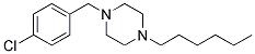 1-(4-Chlorobezyl)-4-Hexylpiperazine 结构式