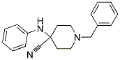 1-Benzyl-4-(N-phenylamino)piperidine-4-carbonitrile 结构式