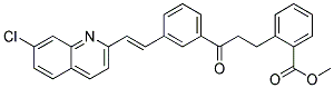 2-[3-[3-[2-(7-Chloro-2-Quinolinyl)-Ethenyl]Phenyl]-3-Oxopropyl]Benzoic Acid Methyl Ester 结构式