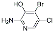 2-AMINO-3-HYDROXY-4-BROMO-5-CHLOROPYRIDINE 结构式