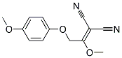 [1-methoxy-2-(4-methoxyphenoxy)ethylidene]propanedinitrile 结构式