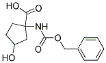 1-{[(benzyloxy)carbonyl]amino}-3-hydroxycyclopentanecarboxylic acid 结构式